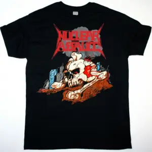 HIRAX BARRAGE OF NOISE NEW BLACK T-SHIRT ÖN VE ARAKA BASKILI