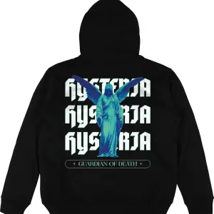 Histeria Siyah Oversize Unisex Kapüşonlu Sweatshirt Hoodie
