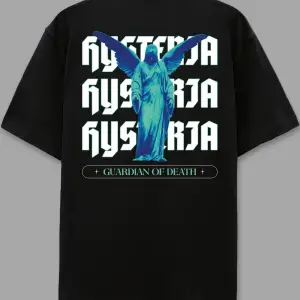 Histeria Siyah Oversize Unisex T-shirt