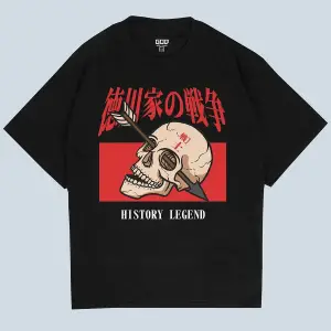 History Legend Siyah Oversize Unisex T-shirt