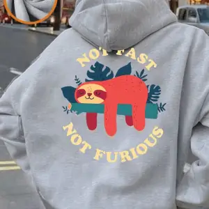 Hızlı Değil Öfkeli Değil Tembellik Baskılı Kapüşonlu Üstler Kadınlar Kışlık Polar Sıcak Sweat