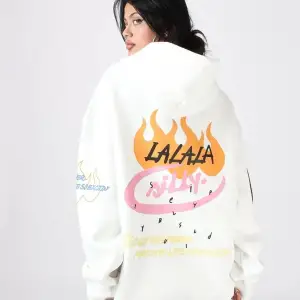 Holy Powers Beyaz Oversize Unisex Kapüşonlu