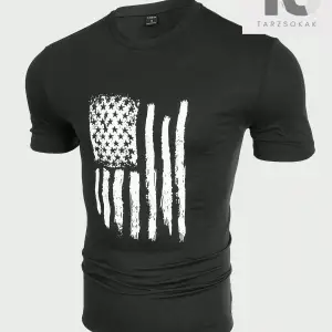 Homme Erkek Amerikan Bayrağı Baskılı Tişört