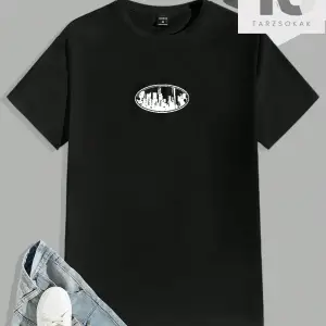 Homme Erkek Baskılı Slim Fit Streç Örgü Tişört