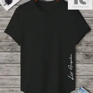 Homme Erkek Mektup Grafik Kavisli Etek Tişört