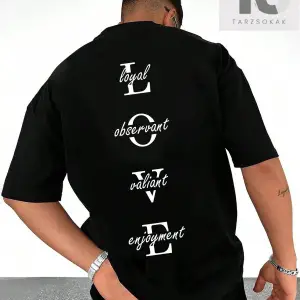 Homme Erkek Mektup Grafikli Tişört