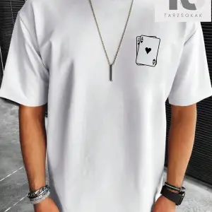 Homme Erkek Oyun Kartı Baskılı Tişört