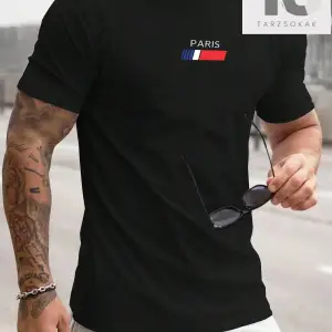 Homme Erkek Slim Fit Yuvarlak Yaka Kısa Kollu Yazı Baskılı Tişört