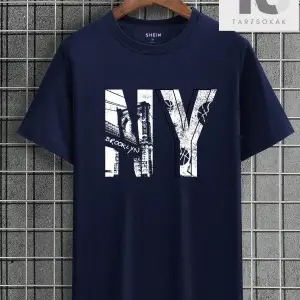 Homme Erkek Yazılı Baskılı Bisiklet Yaka Kısa Kollu Tişört