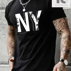 Homme Erkek Yazılı Baskılı Kısa Kollu Tişört