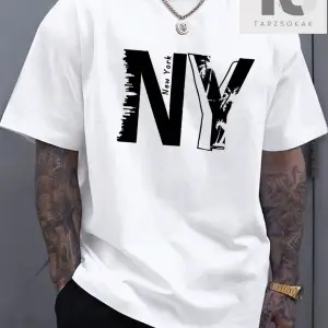 Homme Erkek Yazılı Baskılı Kısa Kollu Tişört