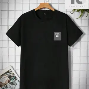 Homme Erkek Yazılı Baskılı Yuvarlak Yaka Kısa Kollu Tişört