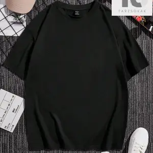 Homme Erkek Yin & Yang Baskı Damla Omuz Tişört