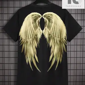 Homme Kanatlı Baskı Kısa Kollu Tişört