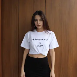 Homophobia - T-shirt Beyaz