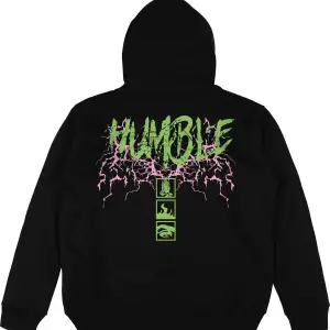 Humble Siyah Oversize Unisex Kapüşonlu Sweatshirt Hoodie