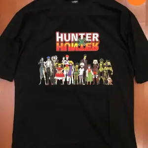 Hunter X Hunter Karakterler Baskılı Oversize Siyah