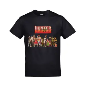 Hunter X Hunter Karakterler Baskılı Unisex Siyah