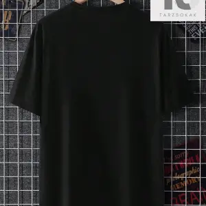 Hypemode Ayı Baskılı Yuvarlak Yaka Siyah Erkek Tişört