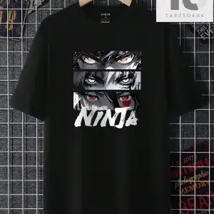 Hypemode Ayı Baskılı Yuvarlak Yaka Siyah Erkek Tişört