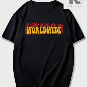 Hypemode Erkek Casual Kalp Baskılı Tişört