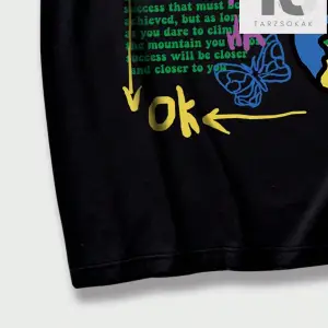 Hypemode Erkek Casual Kalp Baskılı Tişört