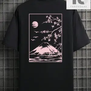 Hypemode Erkek Dağ Desenli Tişört