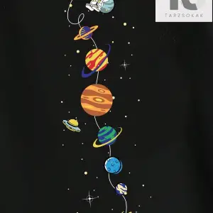 Hypemode Erkek Pamuk Gezegen Baskı Tişört