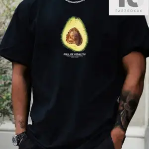 Hypemode Erkek Siyah Örme Yuvarlak Yaka Kısa Kollu Tişört