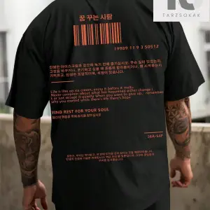 Hypemode Kalp Baskılı Yuvarlak Yaka Erkek Tişört