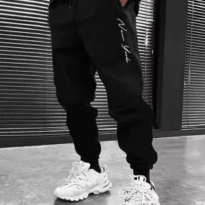 Hypemode Letter Graphic Drawstring Waist Eşofman Altı