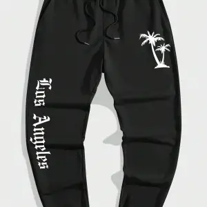 Hypemode Letter Graphic Drawstring Waist Eşofman Altı