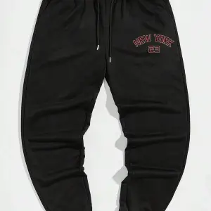 Hypemode Letter Graphic Drawstring Waist Eşofman Altı