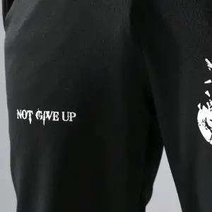 Hypemode Slogan Graphic Drawstring Waist Eşofman Altı