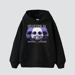 Hysterıcal Baskılı Oversize Unisex Beyaz