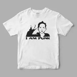 I am Punk Baskılı Tişört
