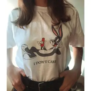 I Dont Care - T-shirt Beyaz