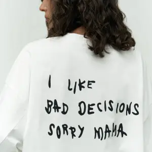I Like Mama Beyaz Oversize