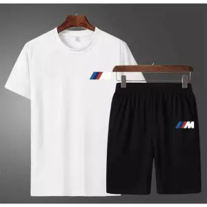 I Mm Bmw Baskılı %100 Pamuk Ter Tutmayan Çift Cep Dış Mekan Yeni Trend Erkek Şort Takım