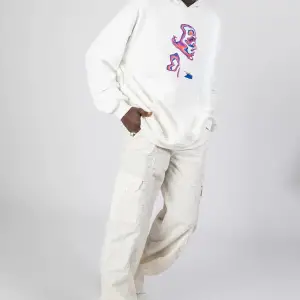 İllusion Woman Baskılı Oversize Unisex Beyaz