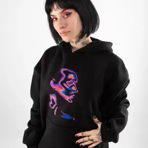 İllusion Woman Baskılı Oversize Unisex Beyaz