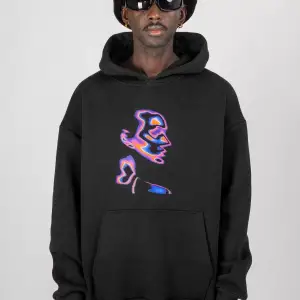 İllusion Woman Baskılı Oversize Unisex Beyaz