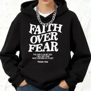 İnanç korku üzerinde baskılar pamuklu kapüşonlu üstler bayan sportif gevşek kazak kış polar s