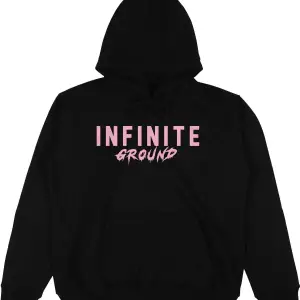 Infinite Siyah Oversize Unisex Kapüşonlu Sweatshirt Hoodie