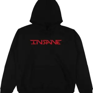 İnsane Siyah Oversize Unisex Kapüşonlu Sweatshirt Hoodie