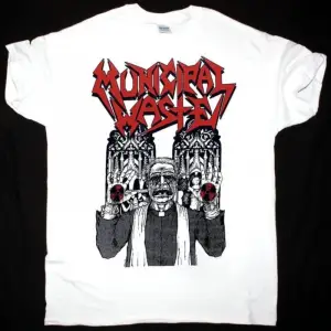 INTEGRITY SKULL NEW BLACK T SHIRT ÖN VE ARAKA BASKILI