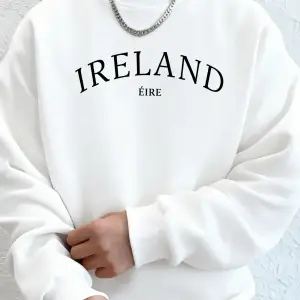 İrlanda Eire Mektup Yaratıcı Baskı Erkekler Sonbahar Hoodie Rahat Yumuşak Tişörtü Moda Sokak