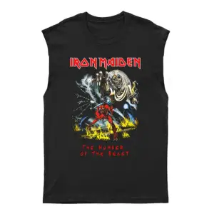 Iron Maiden - Iron Maiden Kesik Kol Tişört Kolsuz T-shirt Bkt5310