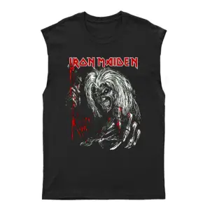 Iron Maiden - Iron Maiden Kesik Kol Tişört Kolsuz T-shirt Bkt5364