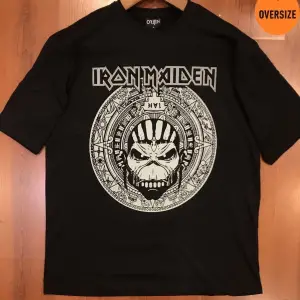 Iron Maiden The Book Of Souls Baskılı Oversize Siyah